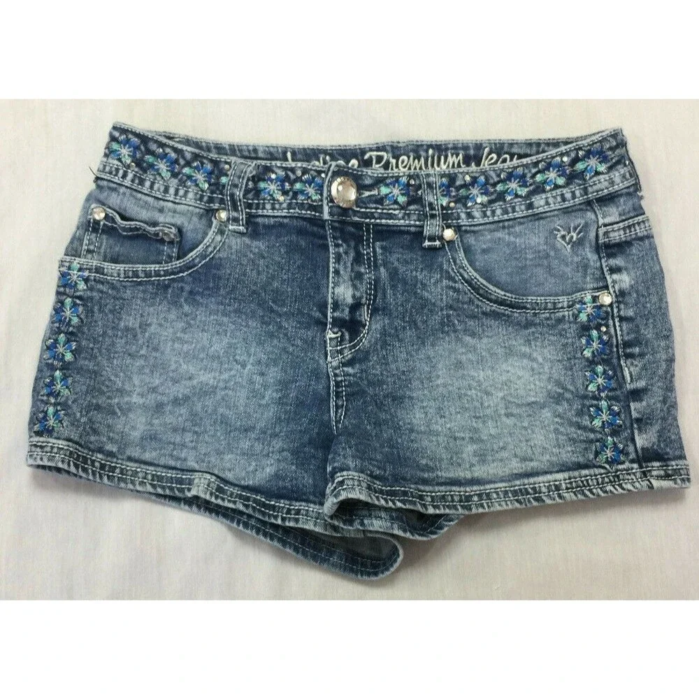 JUSTICE PREMIUM JEANS GIRLS  SHORTS SIZE 10 1/2